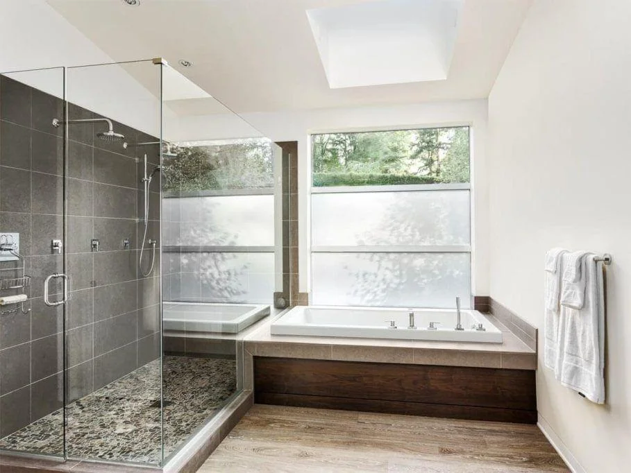 Daka Construction Bathroom Remodeling Experts Demolishing And Replacing Tile During Full Bathroom Renovation Project
